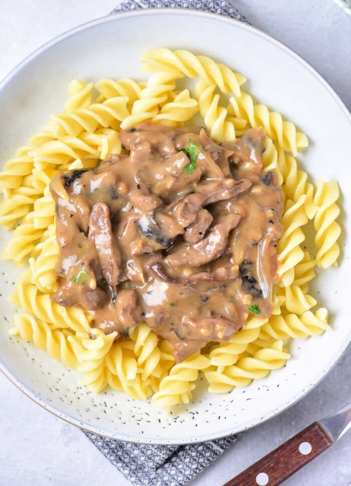 Venison Stroganoff