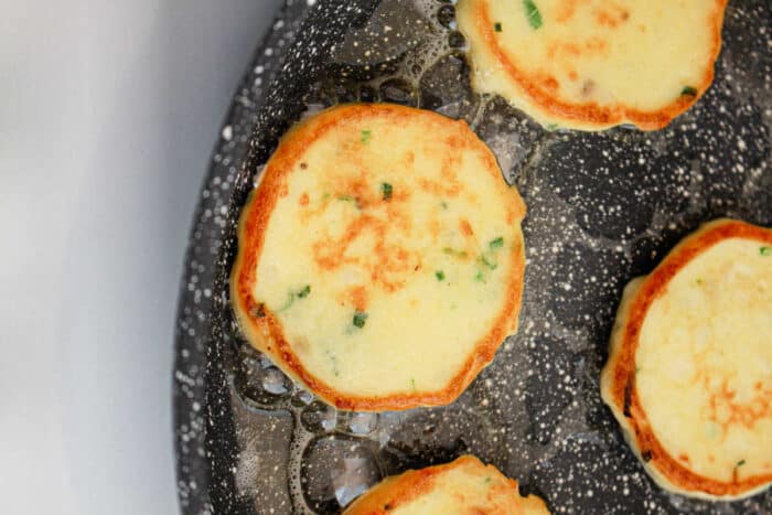 pan fried mashed potato cakes