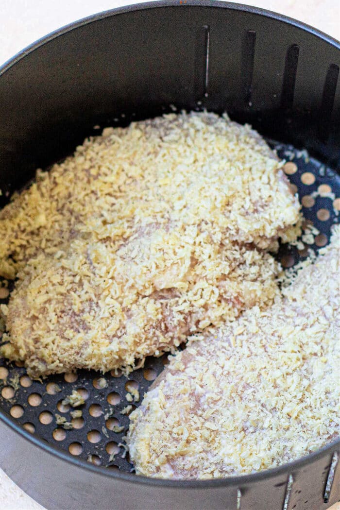 Air Fryer Parmesan Crusted Chicken