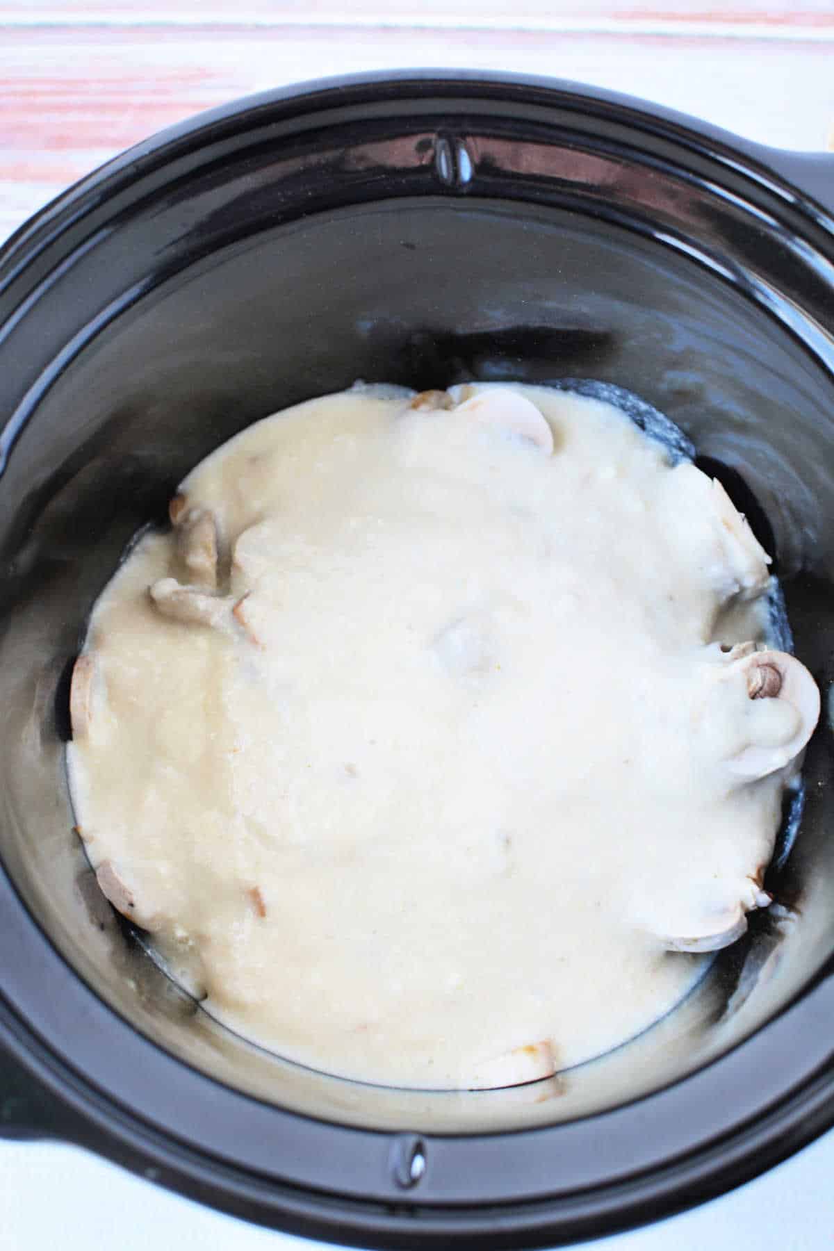 Slow Cooker Chicken and Cream of Mushroom Soup Recipe