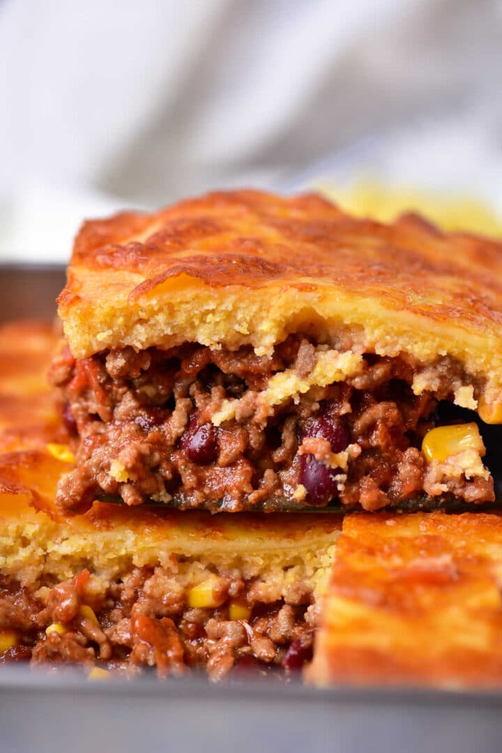 Chili Cornbread Casserole Cornbread Casserole with Chili