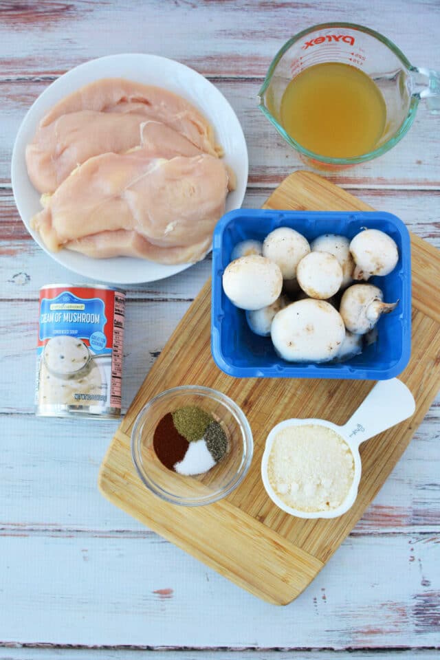 Slow Cooker Chicken and Cream of Mushroom Soup Recipe