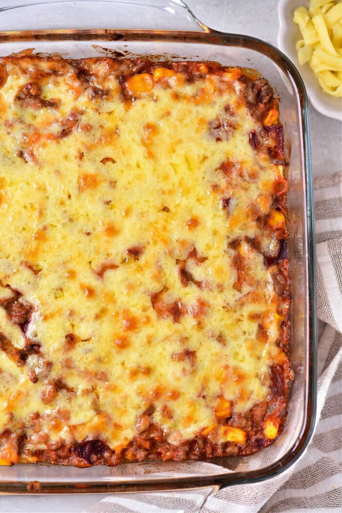 Ground Beef Cornbread Casserole