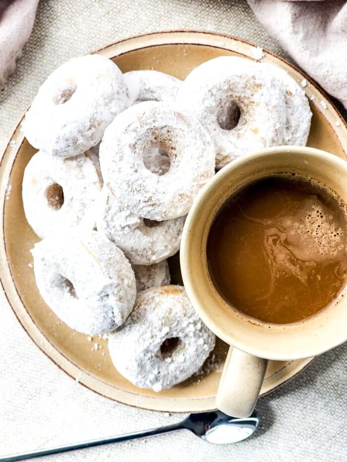 Homemade Powdered Sugar Donuts Recipe