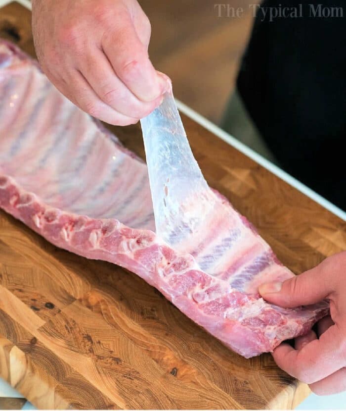 How to remove membrane from ribs