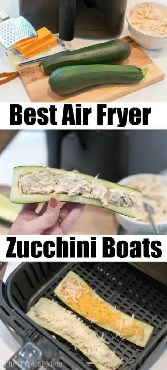 Discover a simple three-step method for making cheesy air fryer zucchini boats using fresh and prepared ingredients—perfectly cooked and packed with flavor.