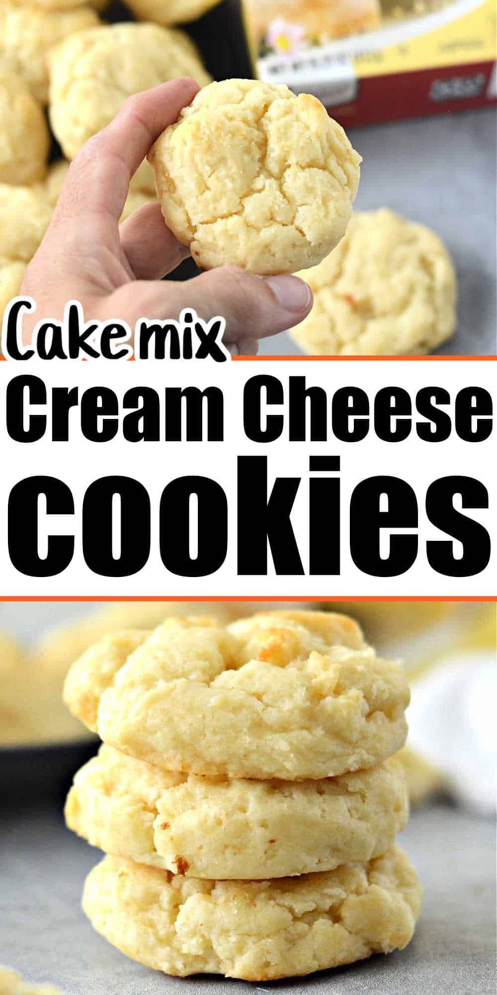 Cake Mix Cookies with Cream Cheese - Lemon Cake Mix Cookies