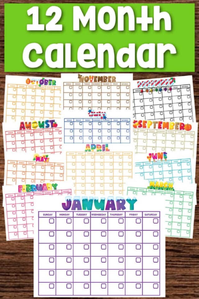 Free Calendar Pages 2024 - Free Printable Calendar Pages