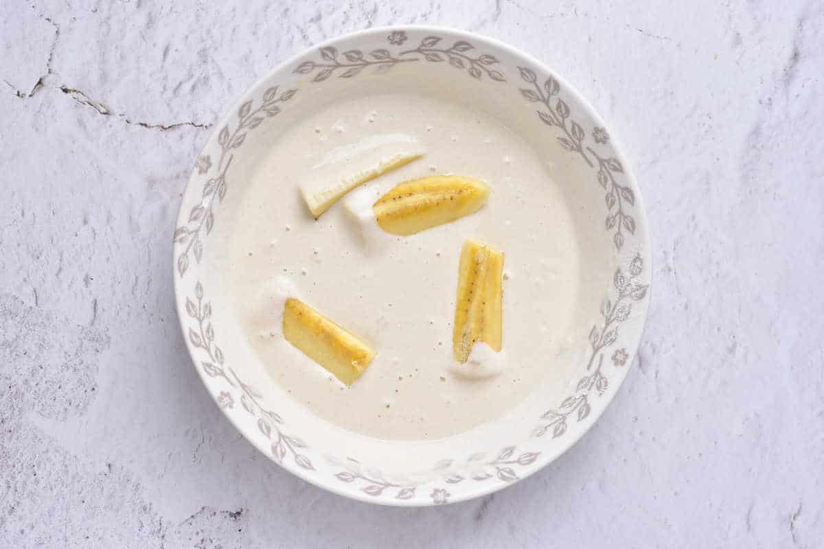 Banana Tempura Fried Bananas Tempura Dessert with Fruit