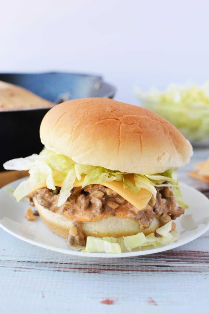 Big Mac Sloppy Joes with Thousand Island Dressing