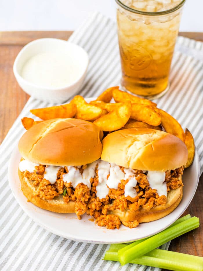 Buffalo Chicken Sloppy Joes