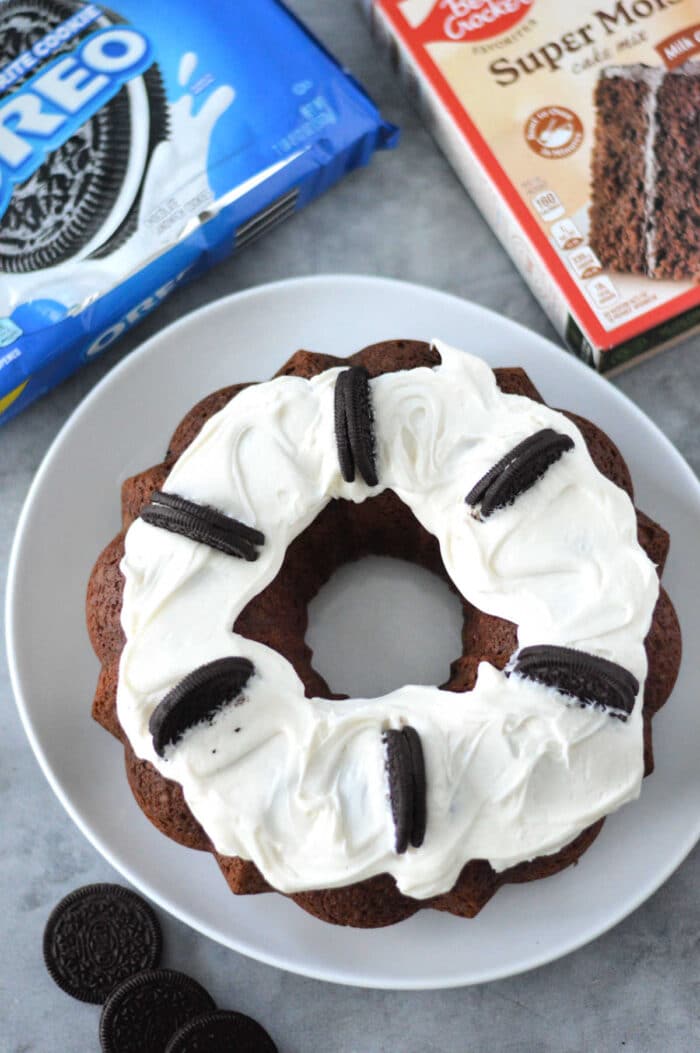 Cake Mix Oreo Bundt Cake