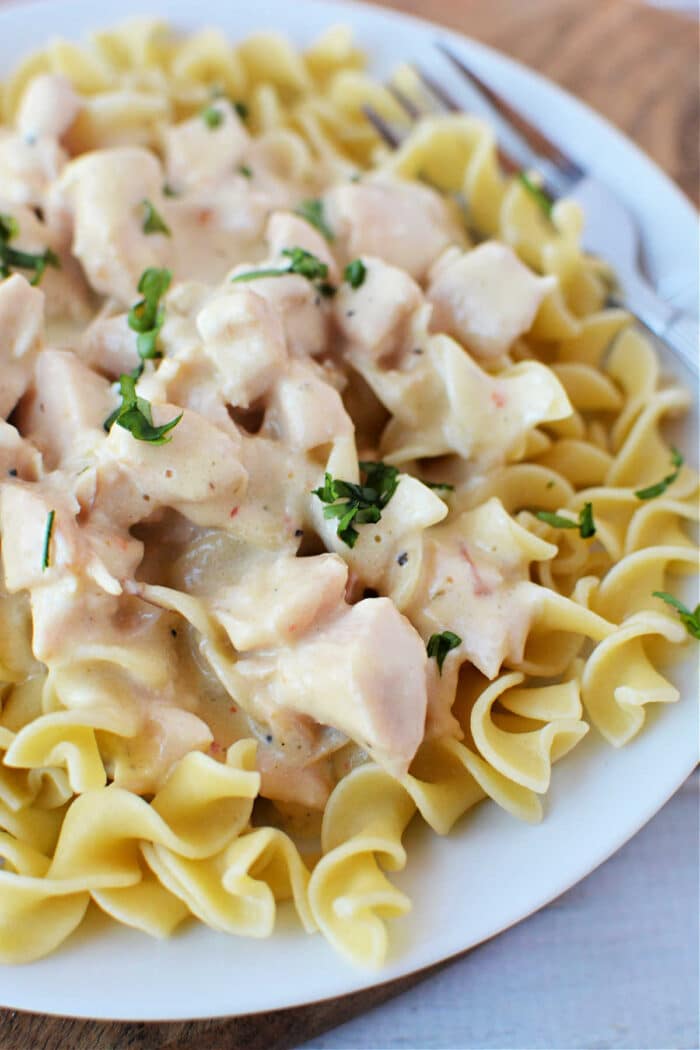 Crockpot Chicken Stroganoff