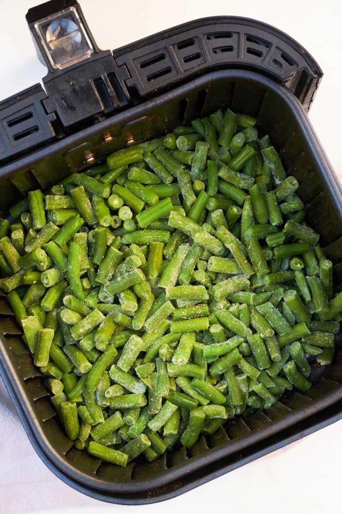 How do you defrost frozen green beans