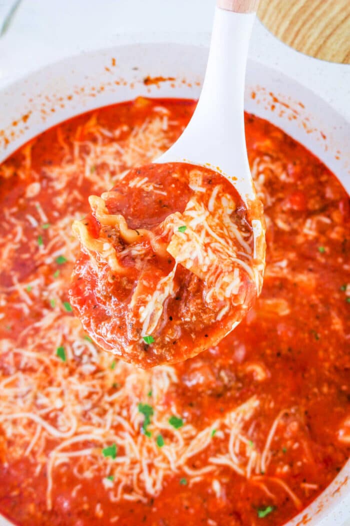 One Pot Lasagna Soup