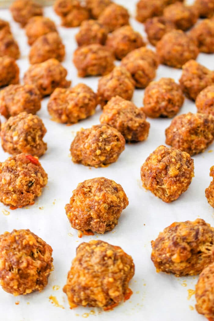 Oven Baked Taco Balls