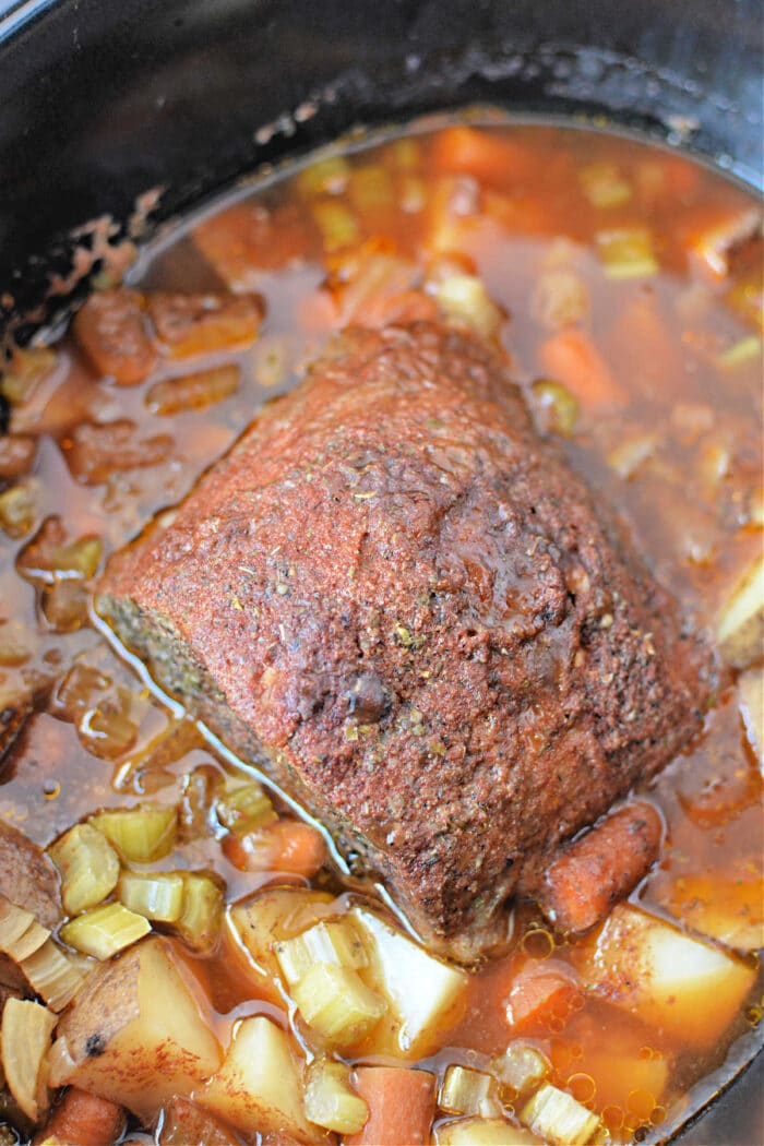 Slow Cooker Eye of Round Roast Beef