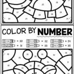Color by Number Animals worksheet featuring a snake and a giraffe, each divided into numbered sections for engaging and creative coloring.