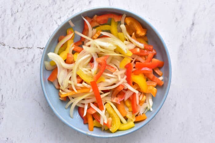 bell peppers and onions air fryer