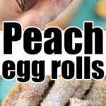 egg rolls peach cobbler