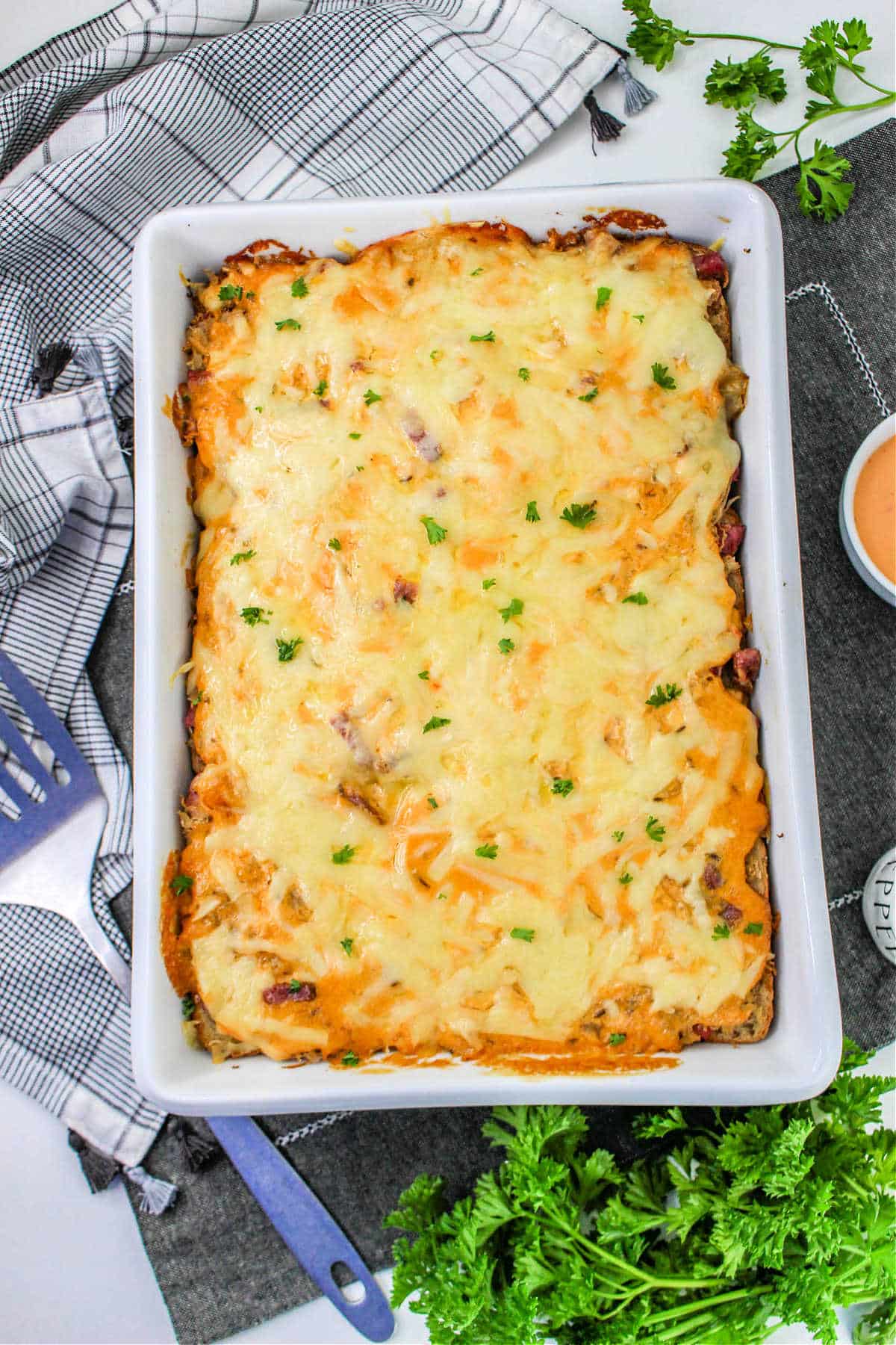 Corned Beef Casserole with Noodles Easy Reuben Bake