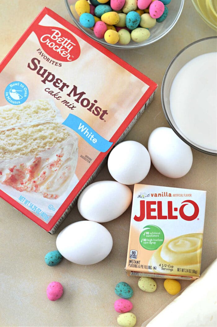 Cake Mix Easter Cake