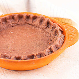 Chocolate Pie Crust with Cocoa Powder