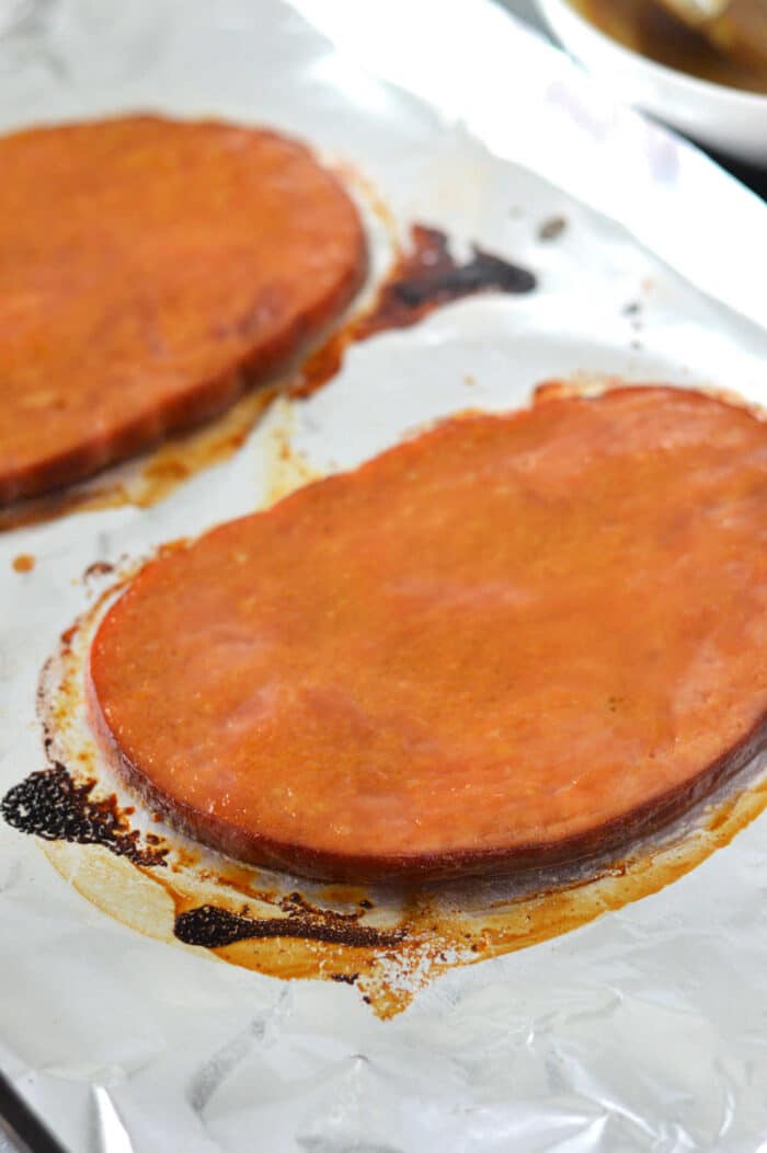 Ham Steaks in Oven