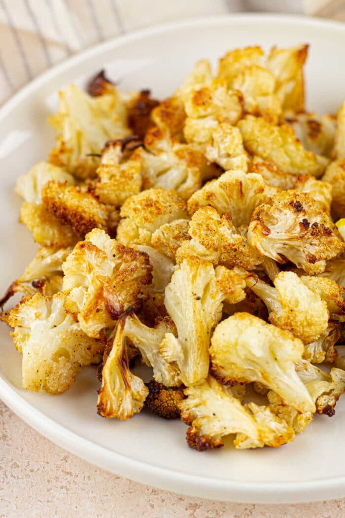 Roasted Cauliflower with Parmesan Cheese