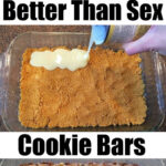 Three steps for a delicious cookie bar recipe: press crust into the dish, pour condensed milk, then bake bars with your favorite toppings.