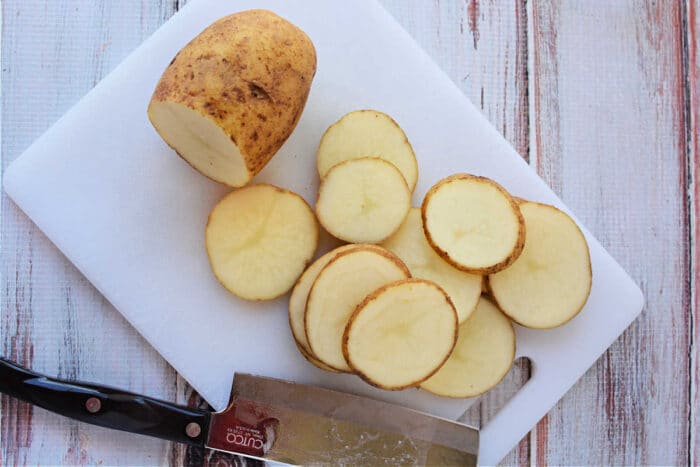 crispy sliced potatoes