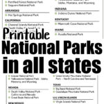 national park printables