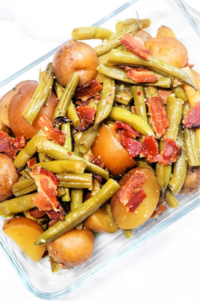 slow cooker ham green beans and potatoes