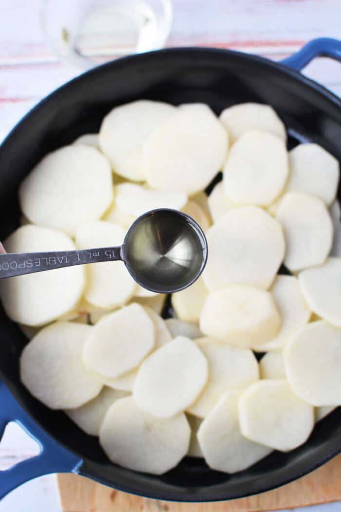 Pan Fried Potatoes with Onions and Peppers