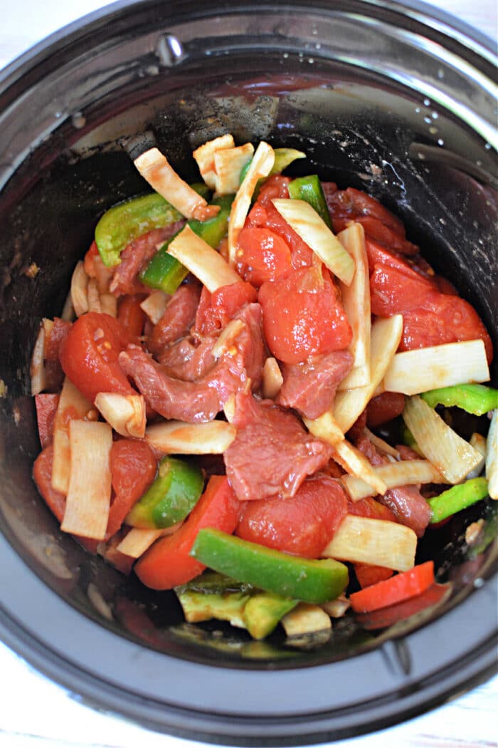 Slow Cooker Pepper Steak