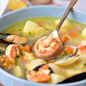 Slow Cooker Shrimp and Corn Soup