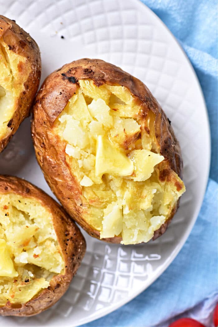 baked potato in convection oven