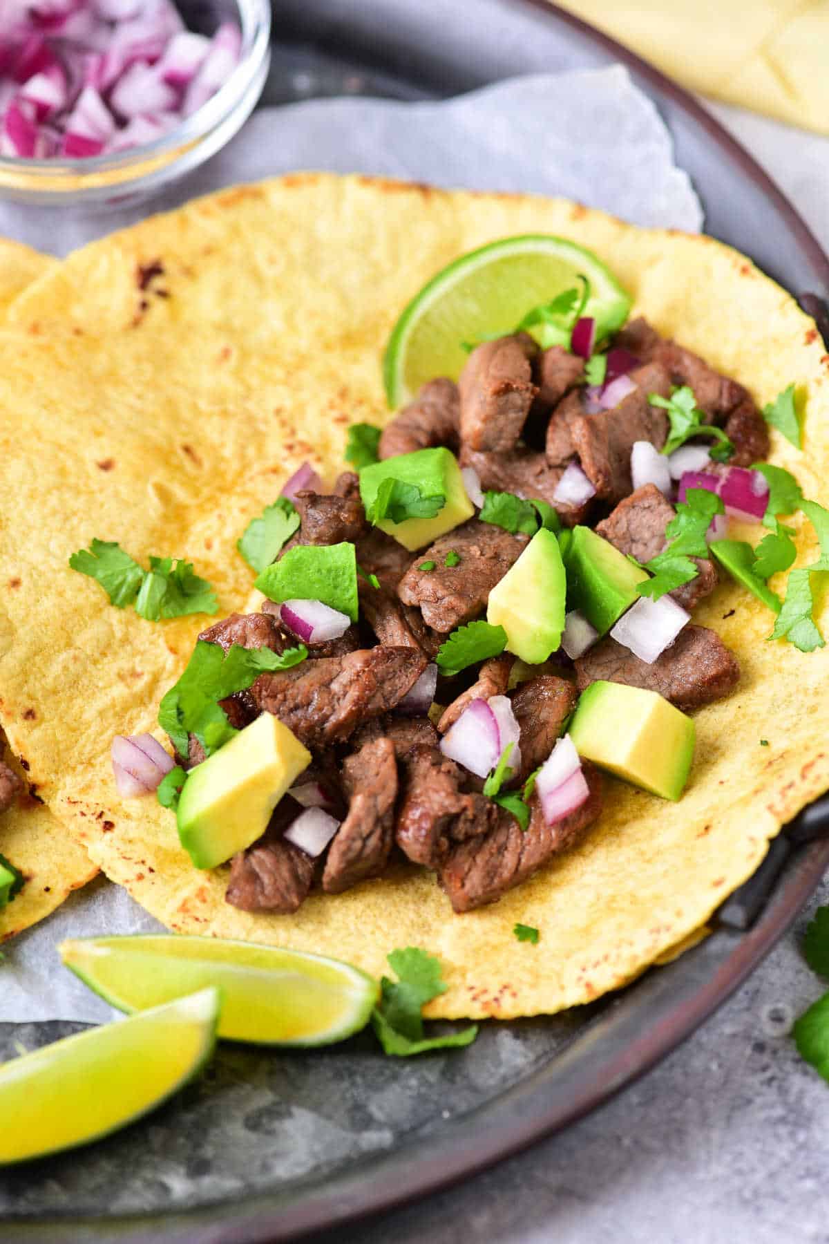 Street Taco Recipe - Street Tacos with Chuck Roast or Flank Steak