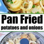 pan fried potatoes and onions