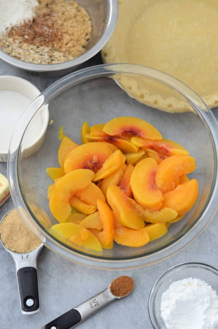 peach pie with frozen peaches