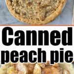 pie with canned peaches