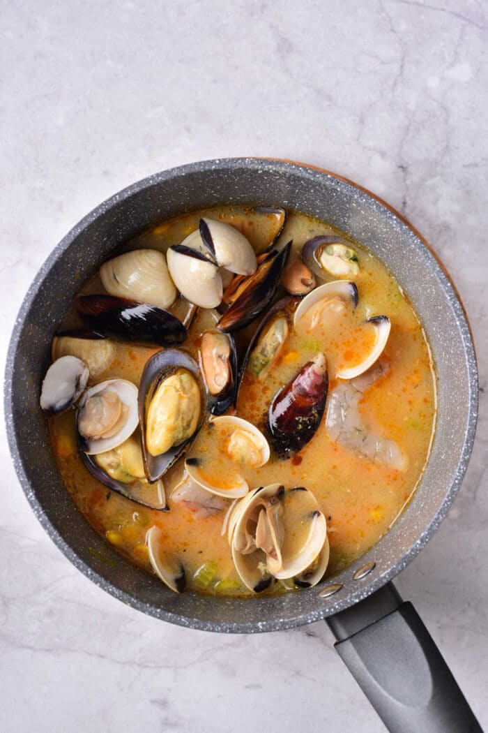 soup with mussels