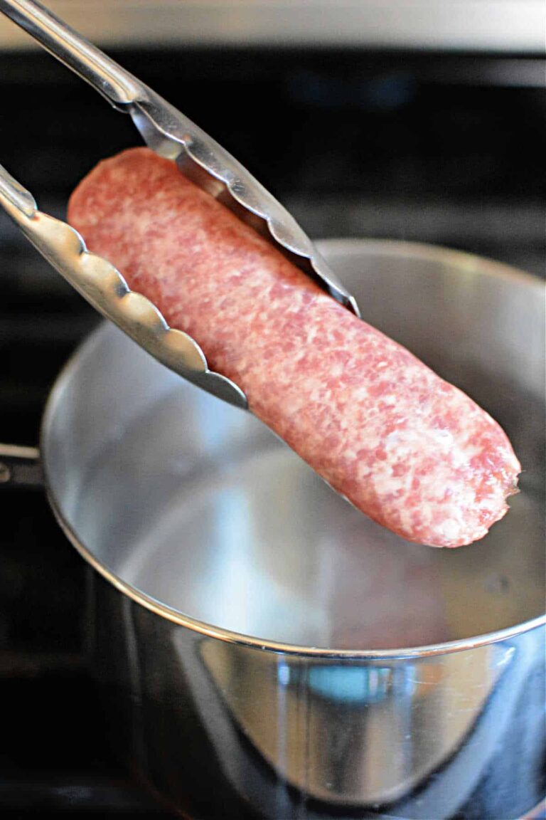 How Long to Boil Brats - Boiled Brats on Stove - Bratwurst Boil