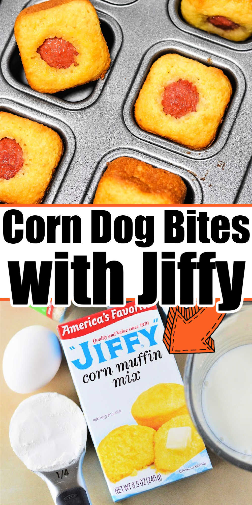 Muffin Tin Jiffy Corn Dog Bites Jiffy Corn Dog Muffins in Oven