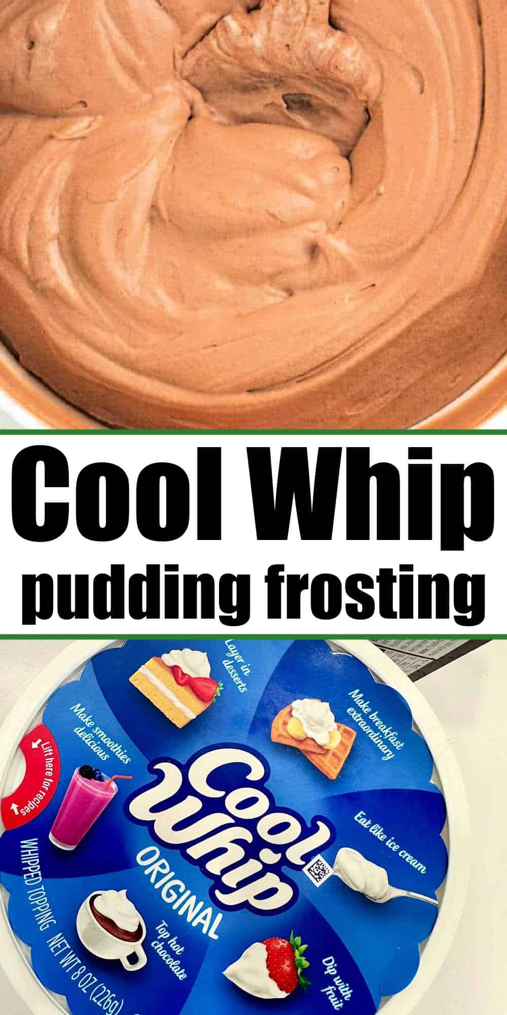 How to Make Cool Whip Pudding Frosting 3 Ingredient Frosting