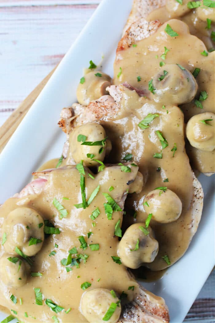 Pork Chop Mushroom Gravy