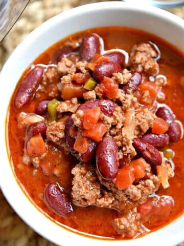 chili with dry beans