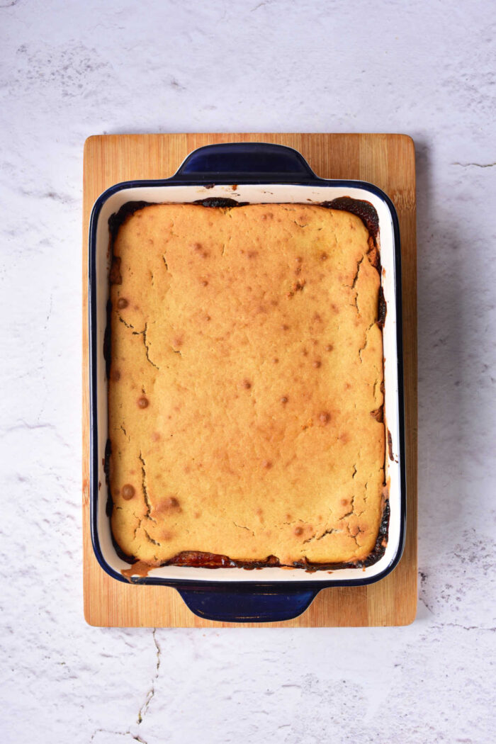 Upside Down Pear Cake with Canned Pears