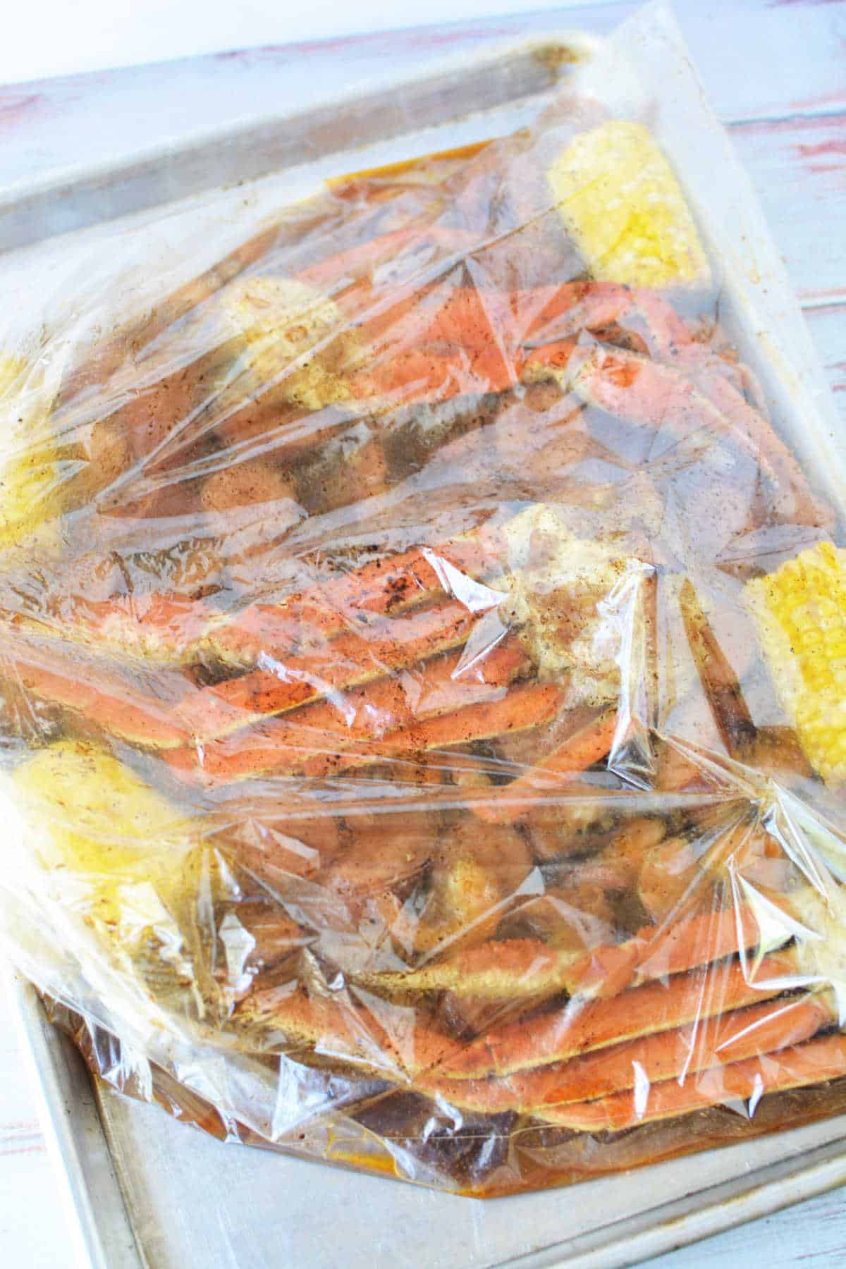 How to Cook Seafood in a Bag in the Oven - Crab Boil in a Bag