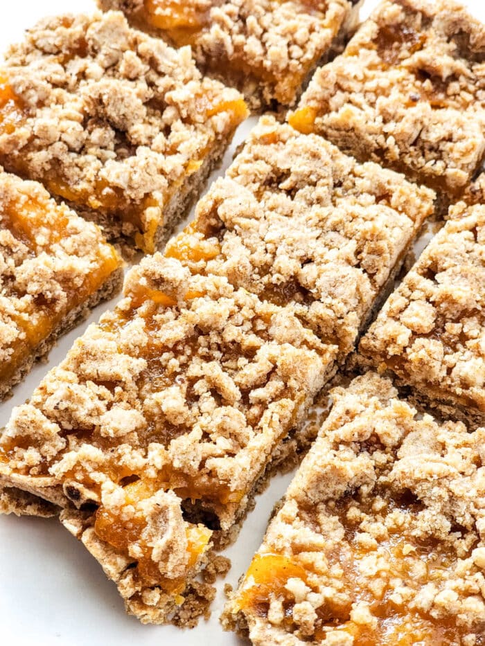 Peach Bars with Canned Peaches